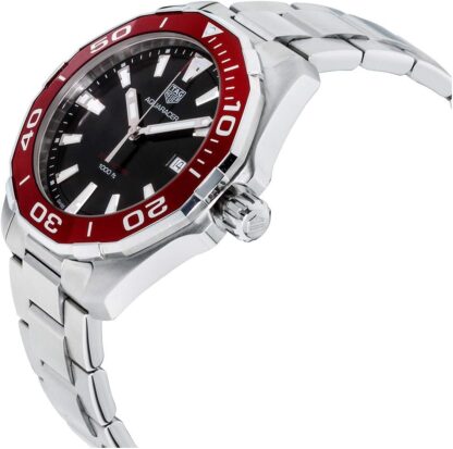 Tag Heuer Aquaracer Black Dial Stainless Steel Men's Watch WAY101BBA0746, Diving Watch - Image 2