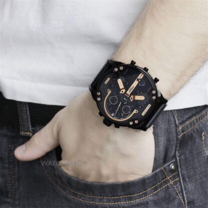 Diesel Watch for Men Mr. Daddy 2.0, Multifunction Movement, Stainless Steel Case with a Leather Strap - Image 16