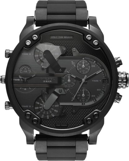 Diesel Watch for Men Mr. Daddy 2.0, Multifunction Movement, Stainless Steel Case with a Leather Strap - Image 18