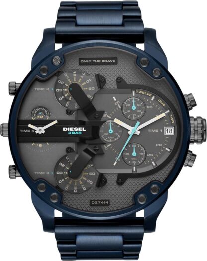 Diesel Watch for Men Mr. Daddy 2.0, Multifunction Movement, Stainless Steel Case with a Leather Strap - Image 31