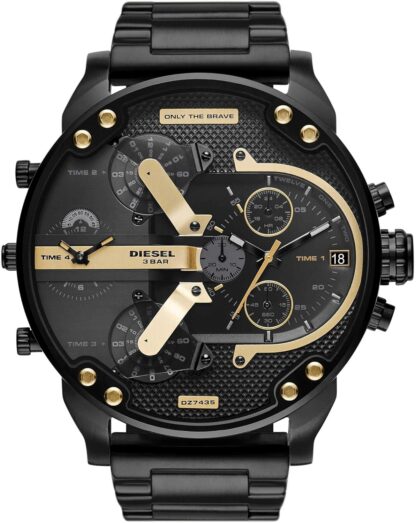 Diesel Watch for Men Mr. Daddy 2.0, Multifunction Movement, Stainless Steel Case with a Leather Strap - Image 64