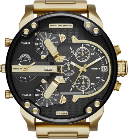 Diesel Watch for Men Mr. Daddy 2.0, Multifunction Movement, Stainless Steel Case with a Leather Strap - Image 74