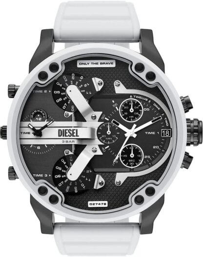 Diesel Watch for Men Mr. Daddy 2.0, Multifunction Movement, Stainless Steel Case with a Leather Strap - Image 79