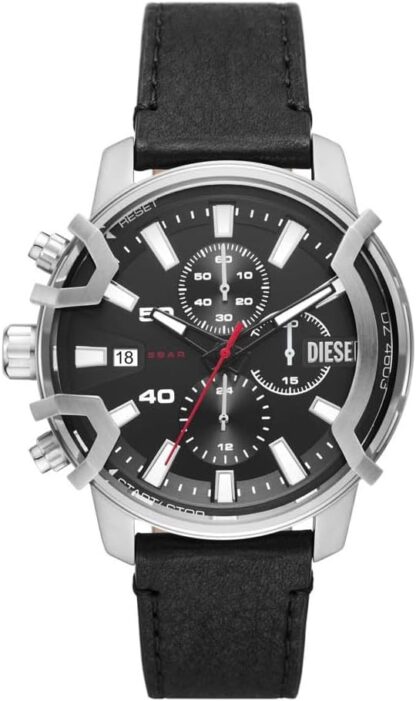 Diesel Griffed watch for men, Quartz/Chronograph Movement with Silicone, Stainless steel or Leather strap