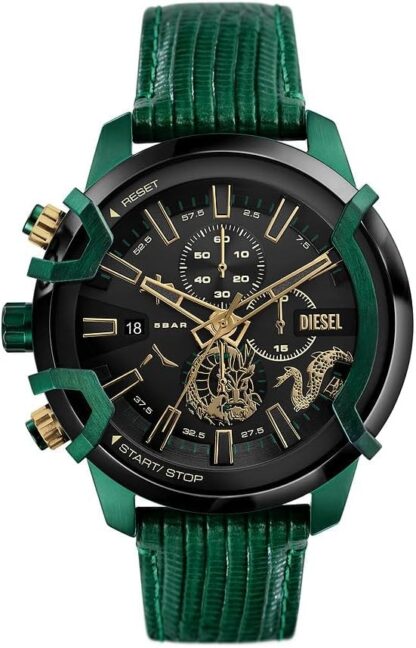 Diesel Griffed watch for men, Quartz/Chronograph Movement with Silicone, Stainless steel or Leather strap - Image 12