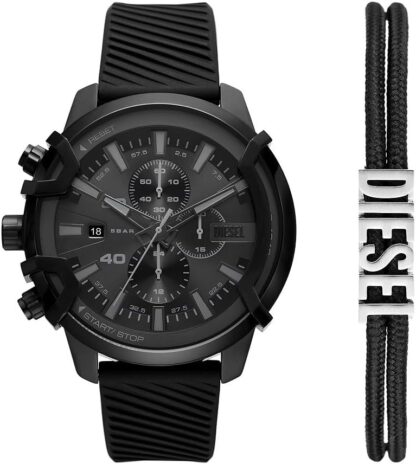 Diesel Griffed watch for men, Quartz/Chronograph Movement with Silicone, Stainless steel or Leather strap - Image 17