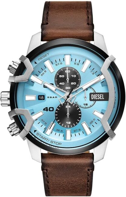 Diesel Griffed watch for men, Quartz/Chronograph Movement with Silicone, Stainless steel or Leather strap - Image 27