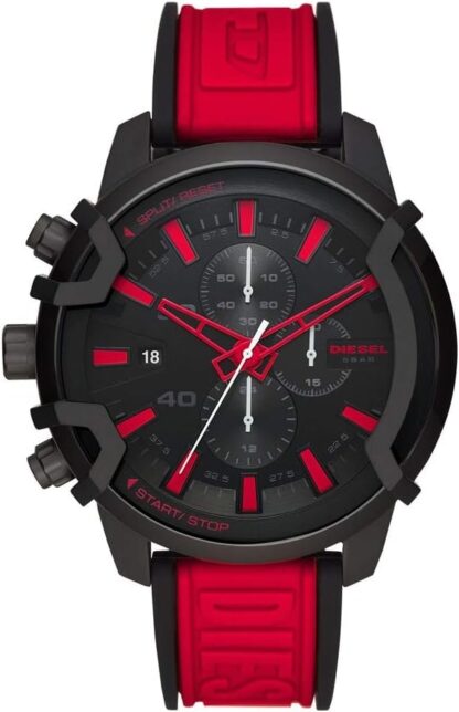 Diesel Griffed watch for men, Quartz/Chronograph Movement with Silicone, Stainless steel or Leather strap - Image 40