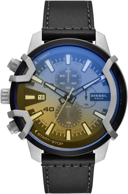 Diesel Griffed watch for men, Quartz/Chronograph Movement with Silicone, Stainless steel or Leather strap - Image 62