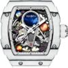 Haofa Automatic Mechanical Watch for Men 3D Planet Interstellar Hollow Watch Carbon Fibre Bezel Sapphire Waterproof Luminous Men's Watch Business Casual Watch 1971 - Image 9