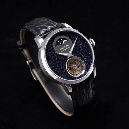 S429.04 Tourbillon Master MoonPhase Seagull ST8235 Movement Sapphire Crystal Men's Business Luxury Mechanical Watch 1963 - Image 4