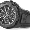 LOUIS XVI La Vauguyon Men's Watch Forged Carbon Rubber Strap Black Super-LumiNova Chronograph Analogue Automatic Stainless Steel 1200, Strap. - Image 3