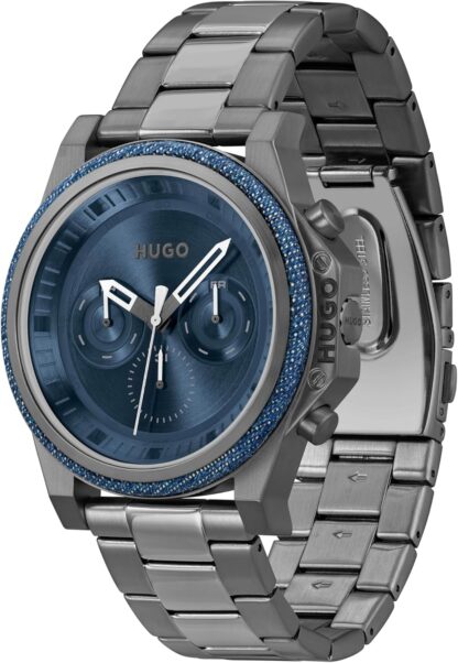 HUGO Analogue Multifunction Quartz Watch for Men Brave Collection with Stainless Steel Bracelet - Image 2