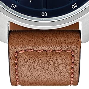 leather stich strap hugo watches