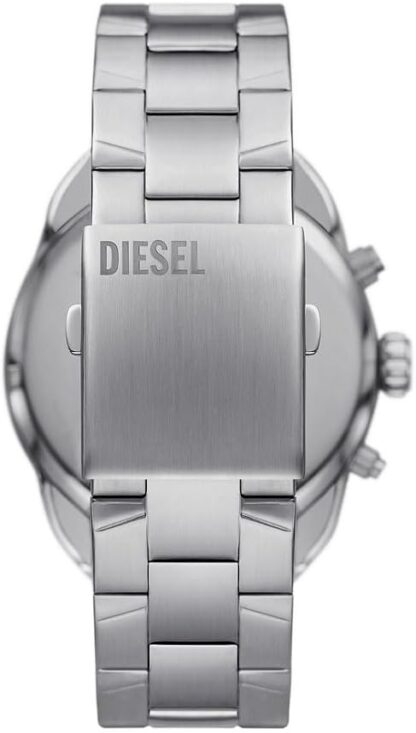 Diesel Chronograph Watch for Men Spiked, Stainless Steel Watch with stainless steel bracelet, 49mm case size - Image 3