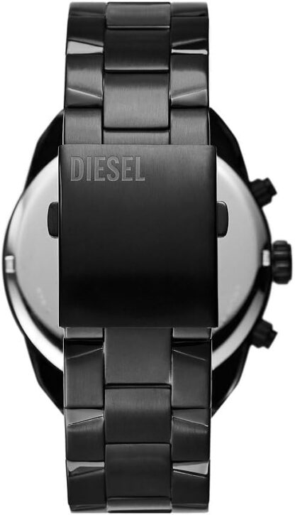 Diesel Chronograph Watch for Men Spiked, Stainless Steel Watch with stainless steel bracelet, 49mm case size - Image 8