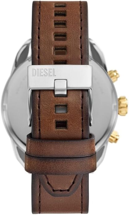 Diesel Chronograph Watch for Men Spiked, Stainless Steel Watch with stainless steel bracelet, 49mm case size - Image 26