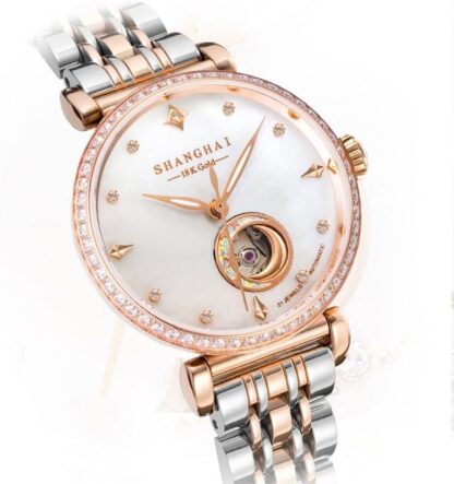 EIERFSKIOT Women's Automatic Wrist Watch Luxury Skeleton Mechanical Diamond Watches for Women Business Fashion Waterproof Ladies Watches - Image 6