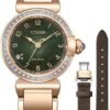 Citizen Women's Analogue Eco-Drive Watch with Stainless Steel Strap EM1123-62X