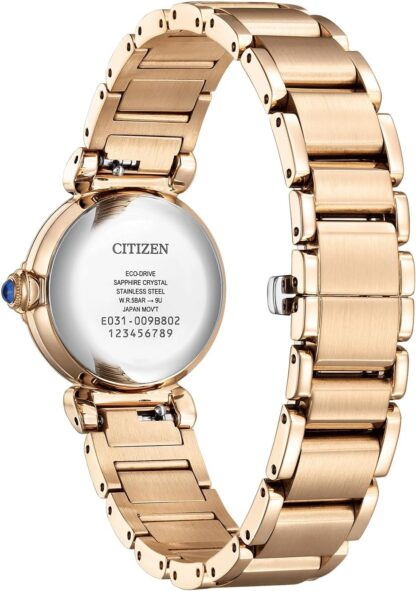 Citizen Women's Analogue Eco-Drive Watch with Stainless Steel Strap EM1123-62X - Image 3