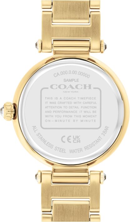 Coach Cary Watch for Women - 2H Quartz Bracelet Watch with Crystals on The Dial - Water Resistant 3 ATM/30 Meters - Gift for Her - Timeless Elegance, Perfect for Day or Night - 34mm - Image 3