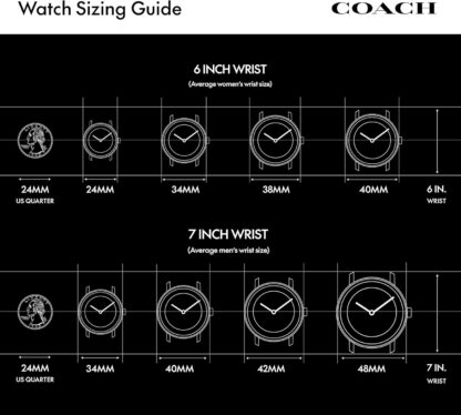 Coach Cary Watch for Women - 2H Quartz Bracelet Watch with Crystals on The Dial - Water Resistant 3 ATM/30 Meters - Gift for Her - Timeless Elegance, Perfect for Day or Night - 34mm - Image 7