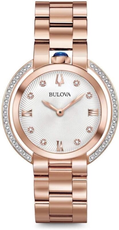 Bulova Womens Analogue Classic Quartz Watch with Stainless Steel Strap 98R248