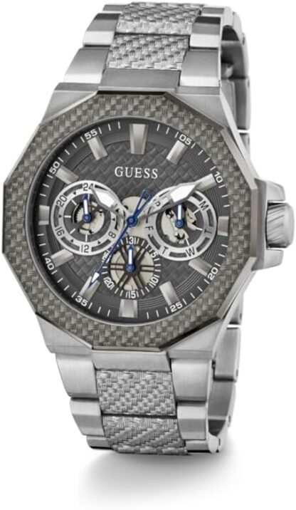 Guess Men's 45mm Watch - Gold Tone Bracelet Black Dial Two-Tone Case - Image 5