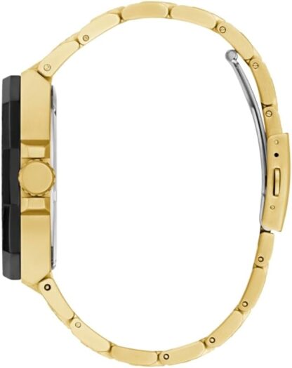 Guess Men's 45mm Watch - Gold Tone Bracelet Black Dial Two-Tone Case - Image 10