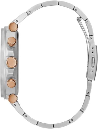 Guess US Men's Silver-Tone Cut-Through Multifunction Watch - Image 7