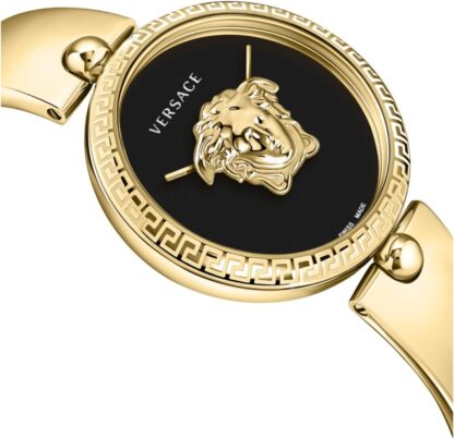 Versace Palazzo Empire Collection Luxury Ladies Watch with a Gold Strap with Gold Case and Black Gold Dial, Bone, Palazzo Empire, Gold, Bone, Palazzo Empire, gold, OS, Palazzo Empire - Image 3